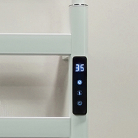 Sèche-serviettes électrique T08D autonome à installation facile, contrôleur radiofréquence, limiteur de sécurité thermique, économe en énergie pour salle de bain