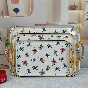 <span class=keywords><strong>Assiette</strong></span> <span class=keywords><strong>rectangulaire</strong></span> moderne en plastique, écologique, <span class=keywords><strong>lot</strong></span> de 3, pour mariage, maison, rangement, salon, table basse, service de fruits, hôtel - Product Image 3