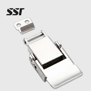 SSR 304 Stainless Steel Keyless Toggle <b>Latch</b> Door <b>Lock</b> Buckle 70mm Backset Polished Finish for Industrial Equipment Cabinet - Product Image 1