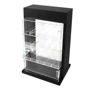 Led Lampjes Teller Sigaret Display Kast Rek Acryl Tabak Vitrine Voor Rook Winkel