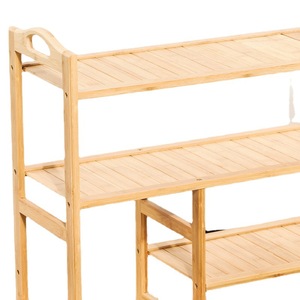 Bamboo <b>Shoe</b> <b>Rack</b> 68x26x75cm 4 Layers Easy Assemble <b>Storage</b> <b>Rack</b> For Entrance Living Room - Product Image 5