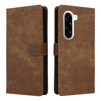 Étui portefeuille rétro en cuir avec protection RFID et fentes pour cartes, pour Oneplus Nord CE6 Lite/Oneplus Turbo 6X/OPPO Realme P4X 5G