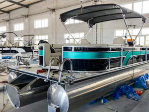 <strong>Mini</strong> Floating Yacht Fishing Aluminum Small Fishing Pontoon Boats Without Motor - Product Image 5