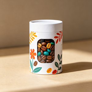 Custom Size 250g Cylindrical Eco-friendly Coffee Tea/loose Tea/ Tea Kraft <b>Paper</b> <b>Packaging</b> Round Tube Box Big - Product Image 4