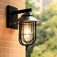 Applique murale extérieure, finition noire, abat-jour en verre grainé, design côtier moderne, résistante aux intempéries, ampoule LED E27, garantie de 2 ans