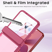Étui de protection intégral antichoc en PC transparent mat pour Motorola Razr 70 Ultra
