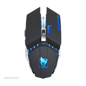 Q15 – <span class=keywords><strong>souris</strong></span> de jeu sans fil Rechargeable, silencieuse, avec 6 boutons, 1600 DPI, avec 7 couleurs de lumière respirante - Product Image 2