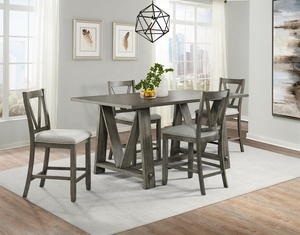 Taburete de comedor de madera clásico de diseño nórdico moderno, silla de comedor de Material PU alto para uso en mesa de cocina de Hotel en casa, venta al por mayor - Product Image 6