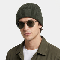 Bonnet côtelé personnalisé unisexe avec doublure en satin, bonnet d'hiver en tricot thermique en polaire, impression numérique, plage