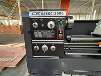 Tour à métaux conventionnelle CS6266C avec diamètre de 660 mm, portée de 105 mm, alésage de la colonne de 105 mm, tour à métaux à banc parallèle pour la coupe des métaux