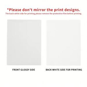 Blank Panel for DIY Printing Sublimation Acrylic Photo Frame <b>Night</b> <b>Lights</b> with Warm LED Wooden Base Lighting - Product Image 6