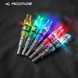 Nocks de Flecha Iluminados Automáticamente de 6.2mm y 7.6mm para Arco, Puntas Brillantes para Flechas de Caza y Tiro, Accesorios de Arquería - Product Image 3