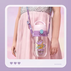 Bouteille d'eau pour enfants de 500 ml, moderne, sans BPA, écologique, en Tritan, avec paille, tasse à bec pour bébé, biberon - Product Image 5