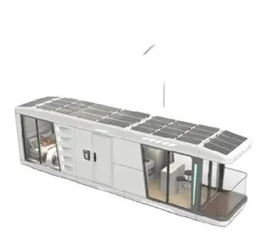 Prefabrik ev tekne lüks yüzer otel diğer/güneş uzay kapsül ev lüks Modern prefabrik evler