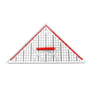 Regla Triangular Multifuncional Transparente de Diseño, con Mango de Plástico, <span class=keywords><strong>30</strong></span> <span class=keywords><strong>cm</strong></span>, Herramienta de Medición, Escala de Arquitectura para Dibujo - Product Image 2
