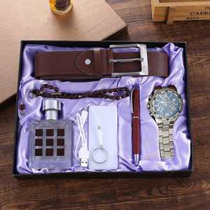 Ensemble Cadeau d'Affaires Créatif pour Hommes, Portefeuille, Ceinture, Lunettes et Montre - Product Image 3