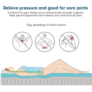 4 inch làm mát gel-truyền Bộ nhớ bọt Nệm Topper thông gió giường nệm Topper - Product Image 6