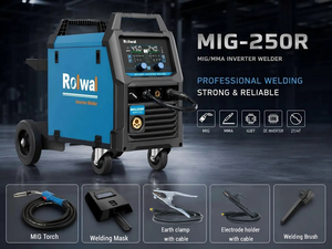 Nouvelle machine à souder à l'arc <span class=keywords><strong>MIG</strong></span>/MAG/MMA/ARC ROLWAL 4-en-1 avec écran LCD avancé, inverseur DC, 250/315A, diamètre du fil de 0,8-1,2 mm - Product Image 4