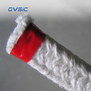 Fibre isolante en silicate d'aluminium Fil d'acier renforcé en fibre de céramique <span class=keywords><strong>Corde</strong></span> tressée carrée pour <span class=keywords><strong>corde</strong></span> d'étanchéité - Product Image 2