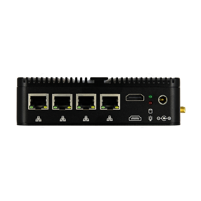 EGLOBAL Mini Cabinet Firewall Router 4Lan Dual COM HD J4125 N100 N150 Ubuntu Linux OpenVPN OPN Barebone Industrial Pc Computer