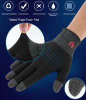 Sarafox-juego para teléfono móvil G02, a prueba de sudor, guantes para la punta del dedo, antideslizantes, con pantalla táctil, mangas para la yema del dedo