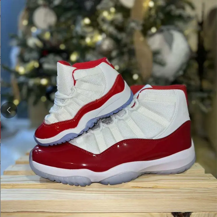 Best Selling Original Quality 11S Retro 11 Cherry White Red Men's Casual Walking Sneaker Trainers Basketball Shoes