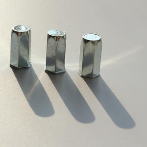 Hot-bán Nhà Máy Giá thép carbon đầu nhỏ đầy đủ Hex đinh tán Nut (lỗ mù) với cơ thể hình lục giác đóng nắp bìa - Product Image 2