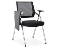 Chaise de formation pliable avec cadre en métal électro-plaqué, avec tablette d'écriture pour le bureau d'étude