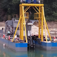 Pasir Cina dredger pasir kecil barge hisap jet dragflow DP pompa lumpur kapal selam