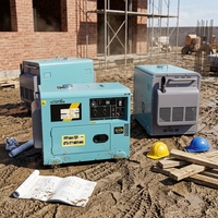 VISION 6000W Generator Diesel Portabel Senyap 6KW Genset Cadangan Rumah Tangga Starter Elektrik Fasa Tunggal ATS 50/60Hz DG7500LN