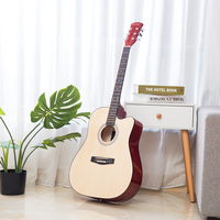 41Inch Cheap Wholesale Price Wood Acoustic Guitar Colorful Best Guitar Manufacturer