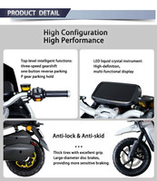 Moto Cruiser Tout-Terrain Robuste en Gros avec Moteur Brushless 72V pour une Vitesse Maximale de 80 km/h