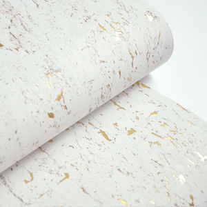 Papel tapiz metálico de corcho auténtico para decoración del hogar, color blanco, dorado, nórdico, <span class=keywords><strong>2020</strong></span> - Product Image 1