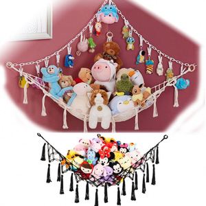 Stuffed Animal Cotton Toy Pet Hanging Storage with Screw-In Adhesive Hooks - Product Image 2