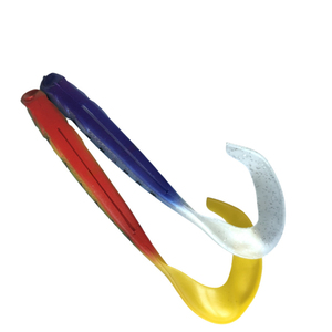 3 Pcs/Bag 6.1g Appât souple artificiel en PVC à longue queue Leurre de pêche souple 9 couleurs Long Wavy 11.5cm Soft Curl Tail Lure pour la carpe - Product Image 4