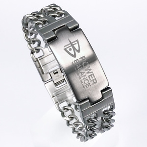 Power Balance <b>Titanium</b> Steel Bracelet <b>Chain</b> Link Unisex Fitness Jewelry - Product Image 5