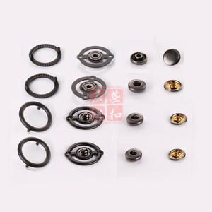 Circular Snap Metal Buttons Nickel Free Round Fasteners For Coats Classic Style - Product Image 3