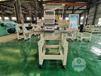 Machine à broder à chenille à tête unique, 1 tête, en vente, machine à broder à 15 aiguilles, machine à broder pour chapeaux, en vente