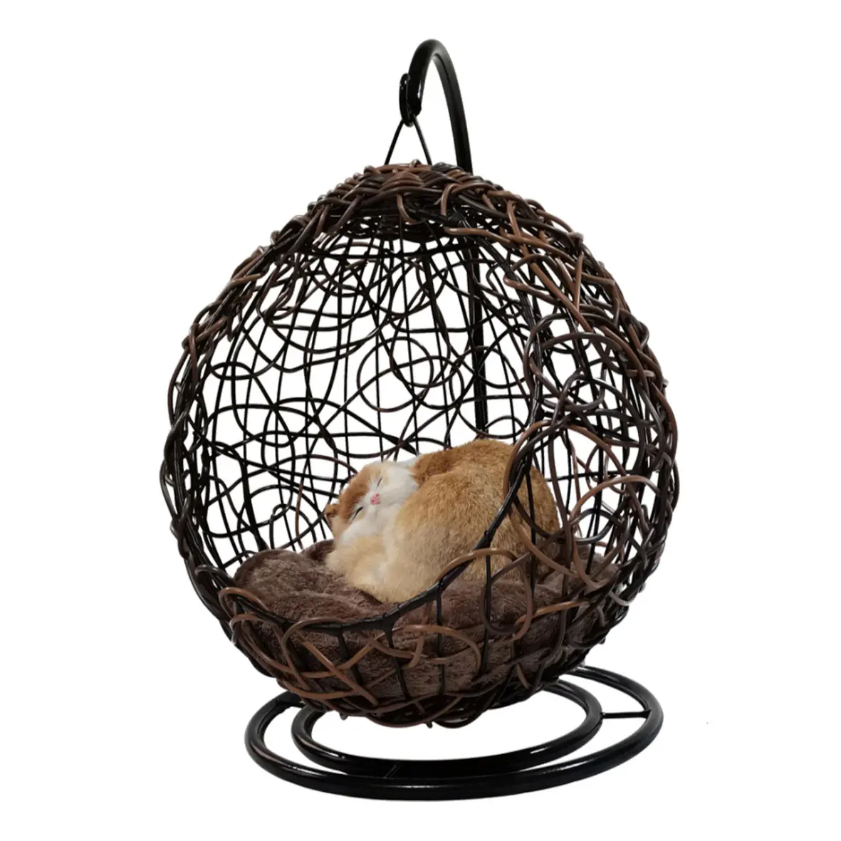 Modern Nieuw Design Indoor Grote Pe Rotan Hangstoel Voor Huisdier Kat/Hond Kd Huisdier Huis In Woonkamer