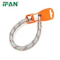 IFAN Usine Vend Tuyau Flexible d'Eau Tressé en Fil d'Aluminium, Raccord de Robinet, Tuyaux de Plomberie