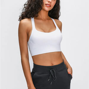 Kadın Push Up orta darbe çapraz geri hızlı kuru yumuşak Yoga spor sutyeni yastıklı koşu üstleri spor salonu Fitness giysileri giysi çalışmak - Product Image 3