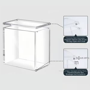 Cajas de Acrílico Transparentes Apilables con Cierre Magnético HUACENT, Aptas para Cajas de Sobres <span class=keywords><strong>ETB</strong></span> - Product Image 4