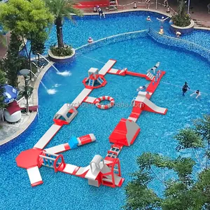 Trampolín inflable para parque acuático, Popular, para exteriores, gran oferta, color rojo, nuevo estilo