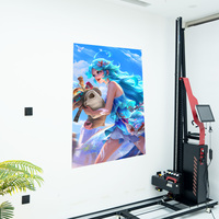 MK01 mesin cetak UV Transfer 3D 5D termurah mesin pencetak dinding vertikal Robot Printer Dinding