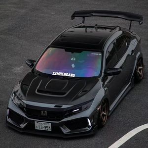 Leishuo การปรับเปลี่ยนภายนอก<span class=keywords><strong>ล่าสุด</strong></span>ด้านหน้าHoodสติกเกอร์ตกแต่งAir Outletสําหรับ 2016-2020 <span class=keywords><strong>HONDA</strong></span> 10th <span class=keywords><strong>CIVIC</strong></span>ประเภทR - Product Image 5