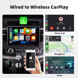 Diboev phổ không dây Carplay Adapter Youtube Netflix Android tự động kết nối cho xe ô tô có dây & không dây các tính năng - Product Image 3