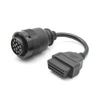 Câble adaptateur d'analyseur de moteur OBD2 14 broches Linkyou pour camions, outil de diagnostic avec garantie d'un an, 12-24V