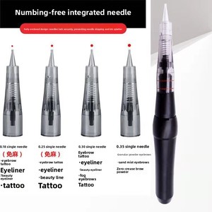 Agujas de Tatuaje sin Anestesia, Instrumento Genuino para Máquina de Belleza, Modelo 03, 0.18/0.25/0.30, Aguja Individual, 100 Unidades - Product Image 2