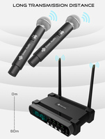 Microphone professionnel GAW-k44 sans fil Vhf Microphone portable pour les représentations scéniques Ktv à domicile