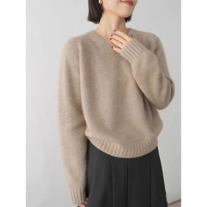 Autunno e inverno nuovo maglione in Cashmere 100 da <span class=keywords><strong>donna</strong></span> maglione largo Pullover pigro in lana pesante lavorato a <span class=keywords><strong>maglia</strong></span> - Product Image 3